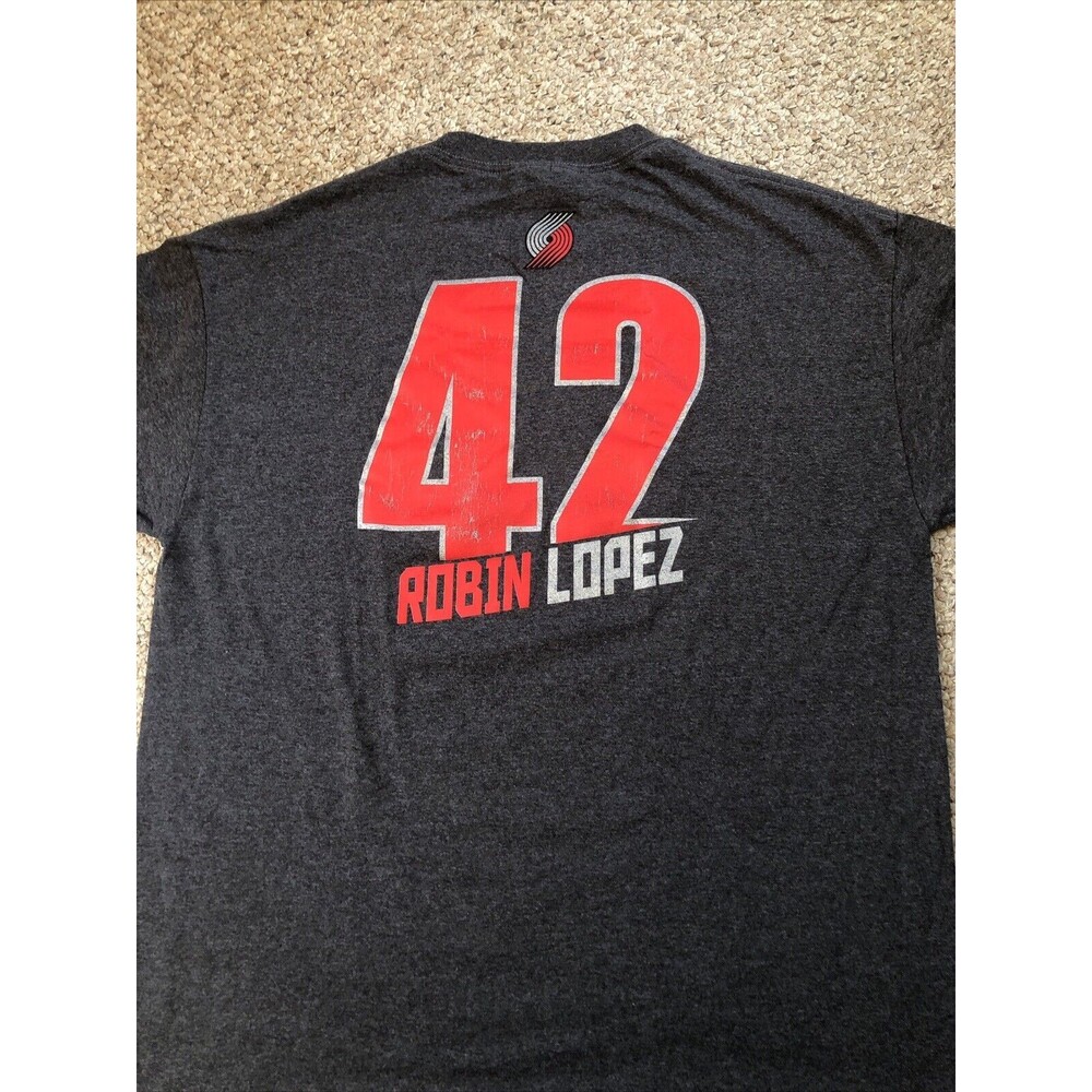 NBA Portland Trail Blazers T-Shirt Men's Size XL Gray Logo